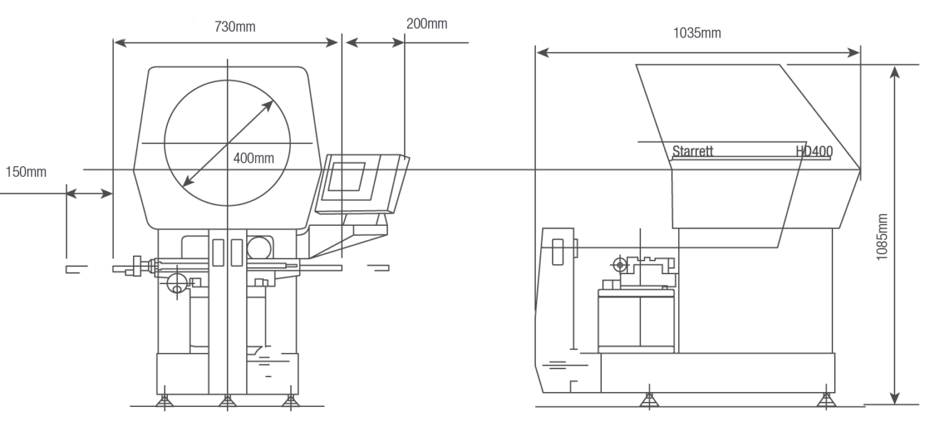 NOTICE projecteur de profil HD400