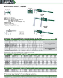 Pied à coulisse numérique IP67 pour rainure intérieure à touche plate ronde INSIZE – Image 2