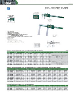 Pied à coulisse numérique pour rainure intérieure à pointe ronde INSIZE – Image 2