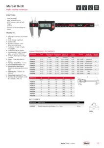 Pied à coulisse numérique sans sortie de données MarCal 16 ER – Image 2
