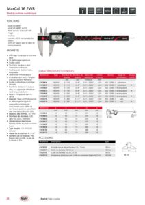 Pied à coulisse numérique IP67 avec sortie de données MarCal 16 EWR – Image 2