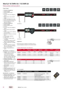 Pied à coulisse numérique IP67 à bec à pointe coudée pour mesure d'épaisseur MarCal 16 EWRi-SA / 16 EWR-SA – Image 3