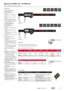 Pied à coulisse numérique IP67 à bec coudée pour mesure d'épaisseur MarCal 16 EWRi-AA / 16 EWR-AA – Image 3