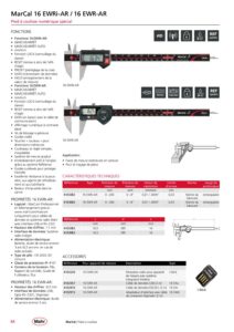 Pied à coulisse numérique IP67 de traçage avec bec à face carbure MarCal 16 EWRi-AR / 16 EWR-AR – Image 3