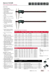 Pied à coulisse numérique d'atelier IP65 avec sortie de données MarCal 18 EWR – Image 2
