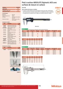 Pied à coulisse numérique Carbure ABSOLUTE Digimatic AOS- MITUTOYO Série 500 – Image 2