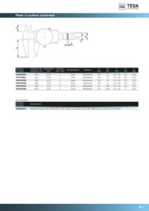 Pied à coulisse à cadran TESA avec système anti-choc – Image 2