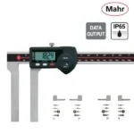 Pied à coulisse numérique IP65 avec accessoires pour mesures spéciales MarCal 18 EWR-V